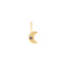 MIDNIGHT MOON STUD GOLD
